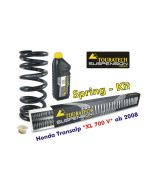 Progressive replacement springs for fork and shock absorber, Honda XL 700V Transalp from 2008