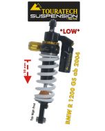Touratech Suspension lowering shock (-50 mm) for BMW R1200GS (2004-2012) type *High End*