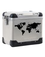ZEGA PRO/ZEGA Pro2/ZEGA Naklejka na kufer Mapa świata, czarna